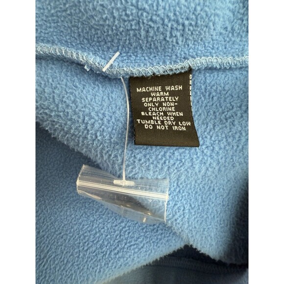 Lady Hathaway Fleece Shirt Jacket Size Large Blue Button Down Soft Flannel - Picture 6 of 6